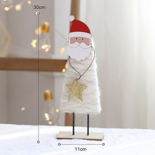 Set Addobbi Natalizi Cervo con Volti in Legno e Disegni Festivi per Vacanze