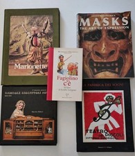 Lotto 5 Volumi Maschere Marionette Burattini Bambole Automi Giocattoli A7