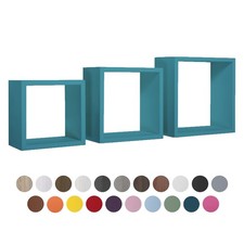 Mensole cubo parete set - da,