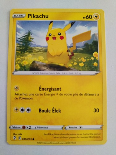 Carte pokemon pikachu - carte,