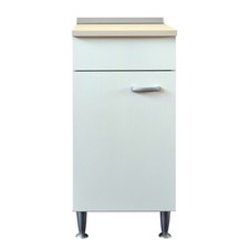 MOBILE BASE CUCINA TINELLO COTTURA 1ANTA SINISTRA 40 CM TOP PIEDINI BIANCO BASIC