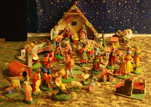 Presepe anni in gesso - '50,