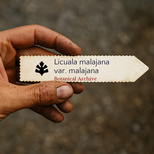 Licuala malajana var - licuala, var.