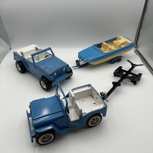 Tonka jeep jeepster con barca - jeep,