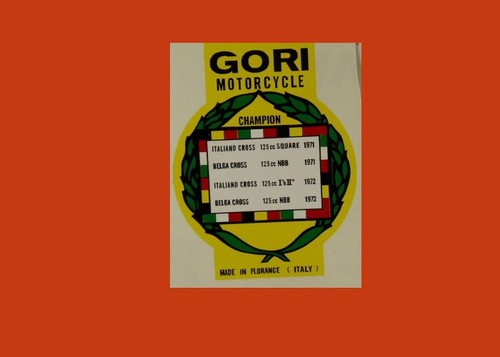 Moto gori champion - champion, adesivo
