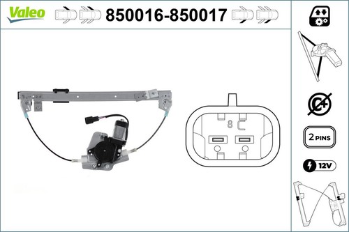 Alzavetro valeo 850016 per - alzavetro,