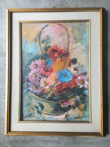 Quadro olio tela pittore - -olio,