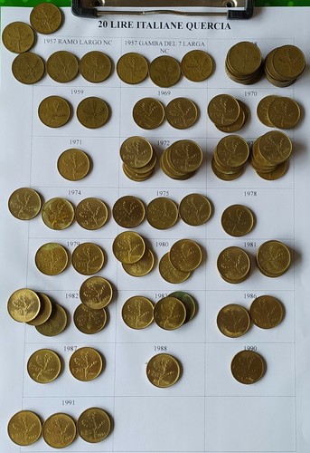 Lotto monete 20 lire - lotto, 95