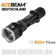 ACEBEAM L17 con torcia LED Osram bianca Thrower alta portata 18650 NUOVO