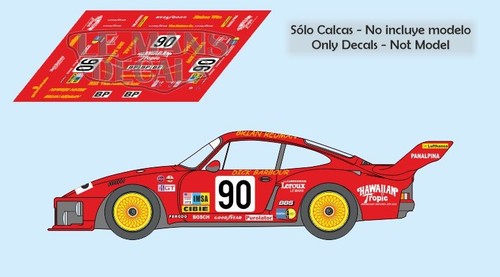 Decals porsche 935 - 935, le