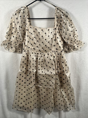 Mini abito organza pois - abito, a