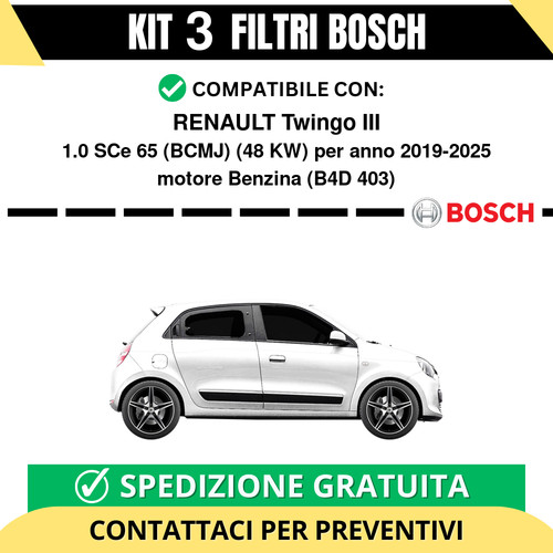 Kit bosch filtri - filtri, tagliando