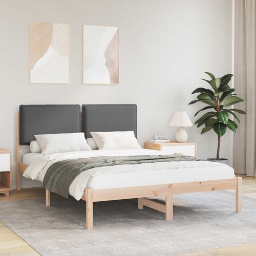 Letto con testiera rivestita - con,