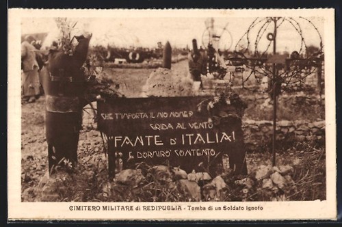 Cartolina redipuglia cimitero - cartolina, redipuglia,