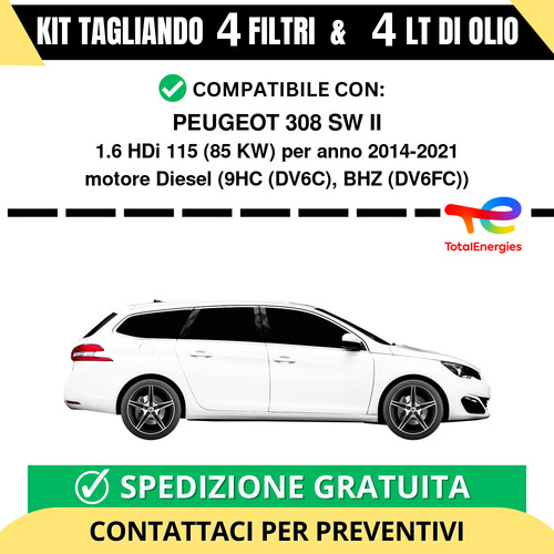 Tagliando per peugeot 308 - tagliando,