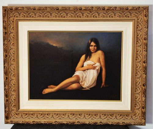 Dipinto olio cartone telato - olio, su