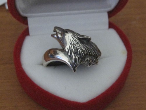 Anello lupo argento - anello, in