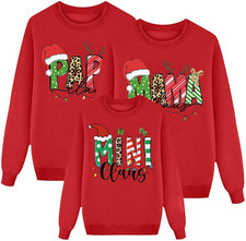 Pigiami Natalizi per Tutta La Famiglia,Maglione Natalizio Donna Uomo Bambini Mag