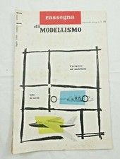 VECCHIA RIVISTA RASSEGNA DI MODELLISMO 1° NUMERO 1° ANNO 1956 aereo