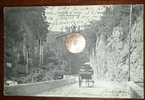 Cartolina epoca paesagg - d'epoca,