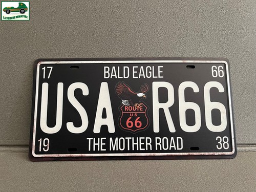 Targa metallica auto - , americana