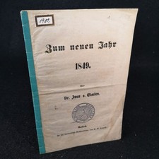 Per il nuovo anno 1849. Von