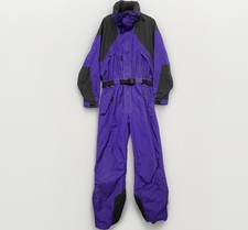 Tuta da sci tecnica vintage da uomo XL Helly Hansen tuta da neve pezzo unico equipe bavaglino da neve equipe