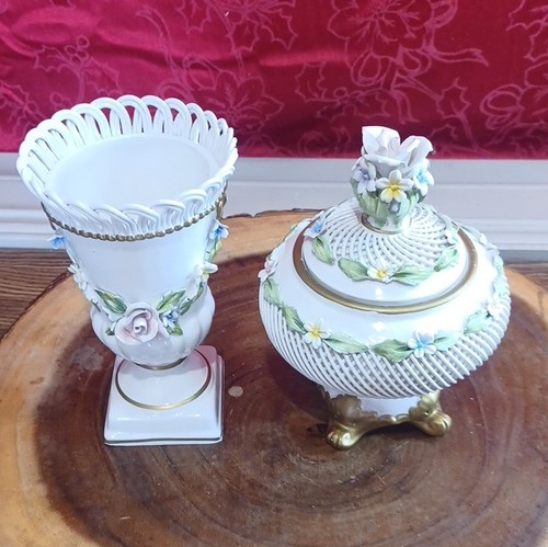 Capodimonte porcelain floral - capodimonte,