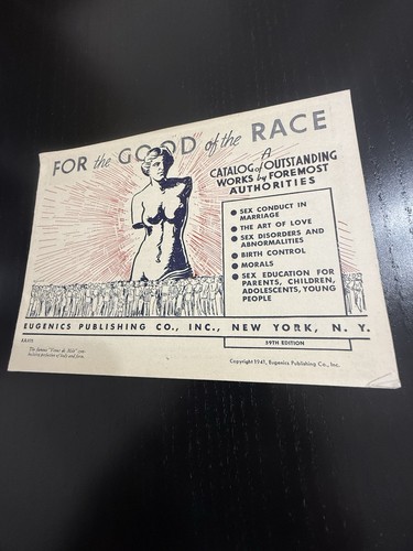 Eugenics 1941 old vintage - eugenics,