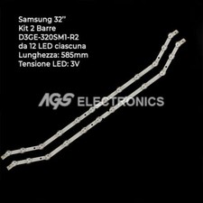 KIT 2 barre da 12 LED PER TV