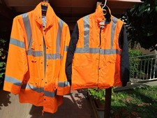HI-Vis Parka e Giacca Bomber Impermeabile Alta Visibilità  Abbigliamento lavoro 