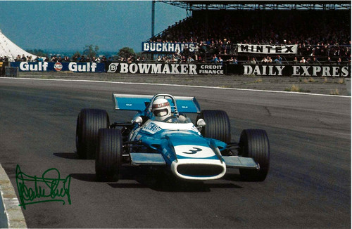Jackie stewart firmato 12x8 - jackie,