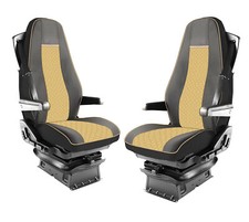 Coprisedili Camion Per Volvo FH 2014-2020 Euro 6 Sedile Eco Pelle Beige