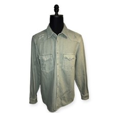 Zara camicia uomo denim con