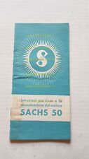 Sachs 50 motore 1955 manuale uso originale ITALIANO owner's manual