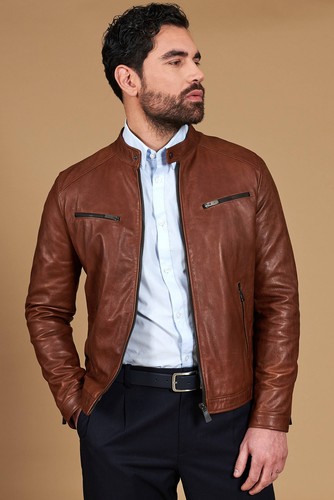 Giacca pelle uomo - in,