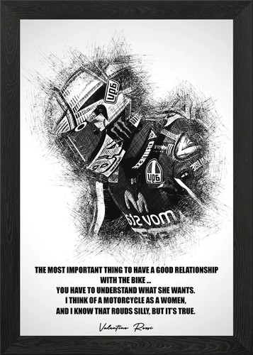 Valentino rossi poster arte - rossi, da