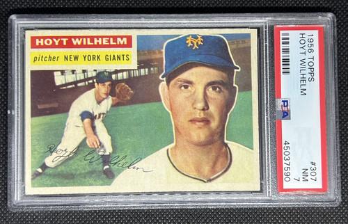1956 topps hoyt wilhelm - 1956,
