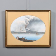 Veduta Baia Napoli con Vesuvio
