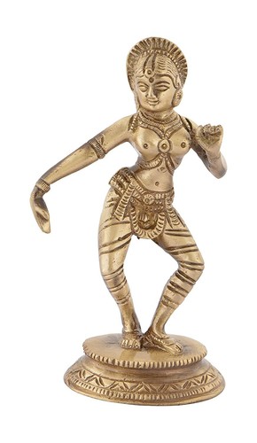Scultura ottone dama danza - in,
