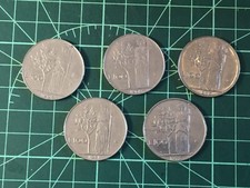 ITALIA Lotto 5 MONETE 100 LIRE MINERVA 1968 1969 1970 1971 1972