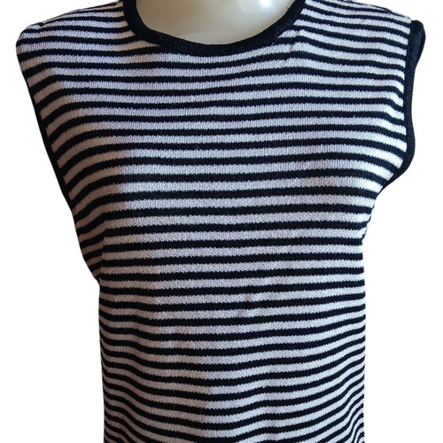 Maglia smanicata righe - maglia, a