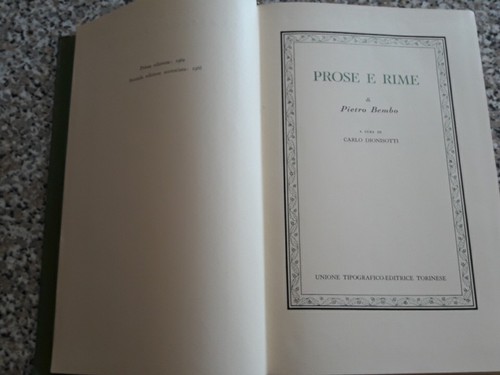 Pietro bembo prose rime - pietro,