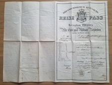 Grande passaporto OLDENBURG 1864
