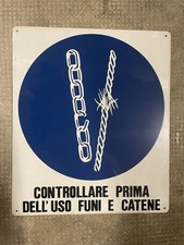 cartello in lamiera vintage