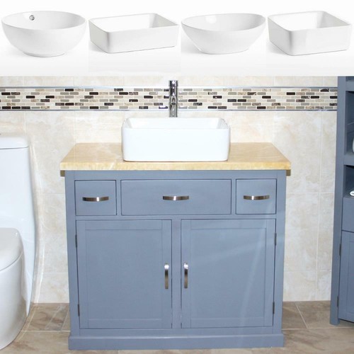 Mobile bagno lavabo - lavabo, grigio