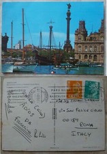 BARCELONA - Monumento a Colon y Carabela Santa Maria 1968 Caravella