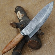 coltello cucina  professionale fatto a mano in acciaio damasco tanto 