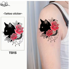 Tatouage temporaire chat - tatouage,