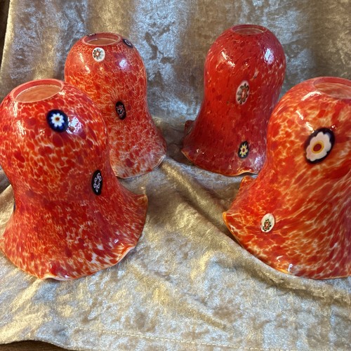 Globi vetro arancione con - in,